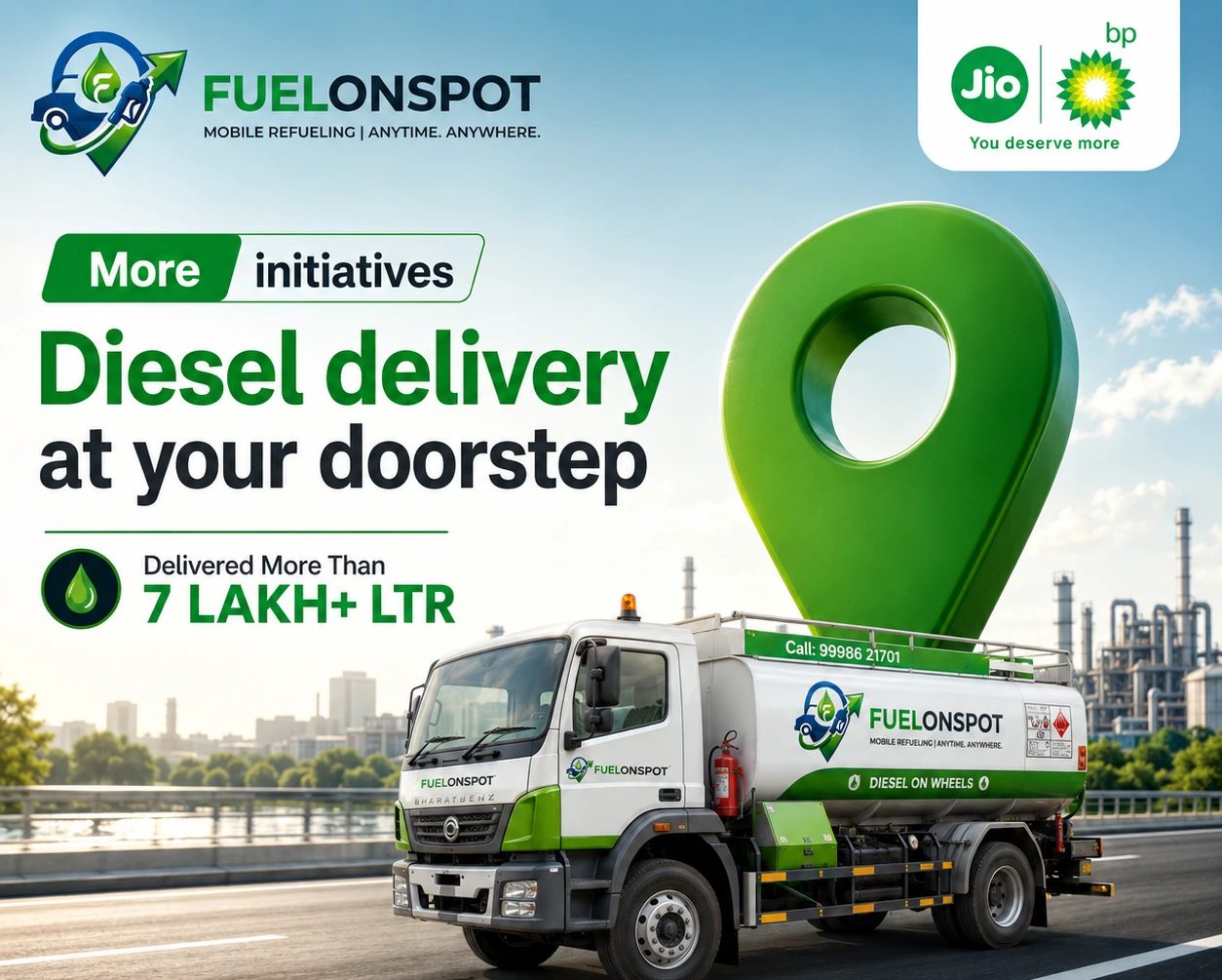 FuelOnSpot diesel delivery at your doorstep
